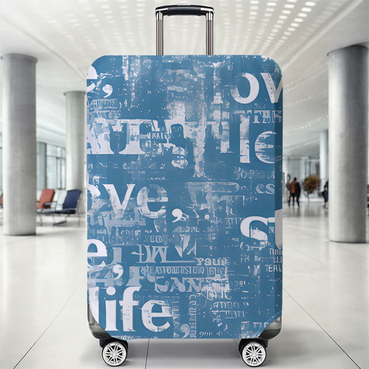 Waterproof Suitcase Cover Protector - Pelindung Penutup Bagasi Elastis Tahan Air