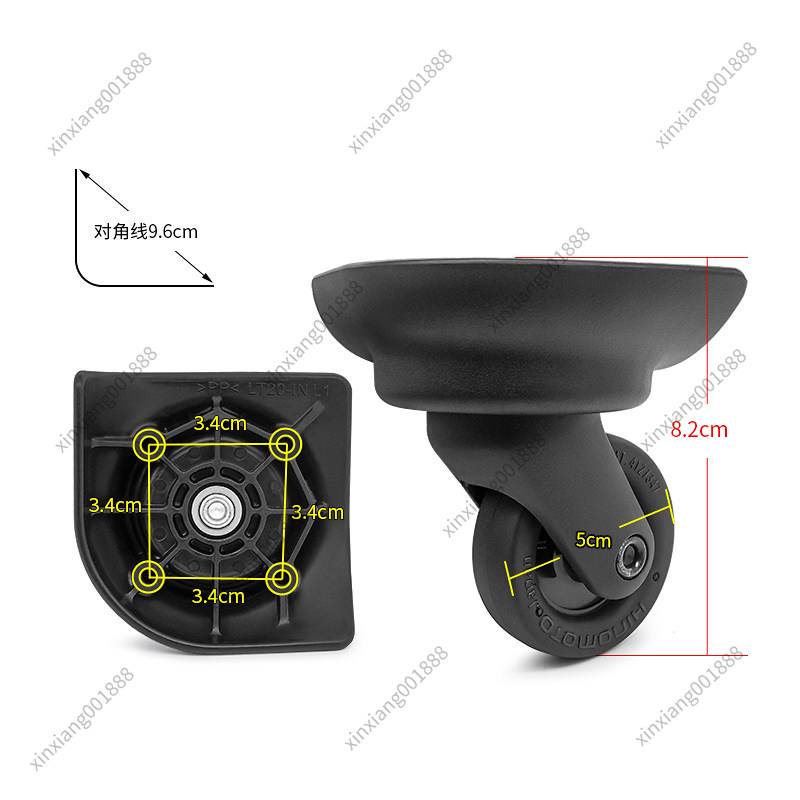 Silent Replacement Luggage Wheels - Roda Pengganti Koper Samsonite LT20-1N HINOMOTO