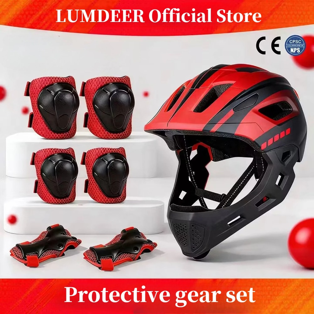 Kids Ride On Suitcase Scooter - Helm MTB Anak LUMDEER Set Perlengkapan