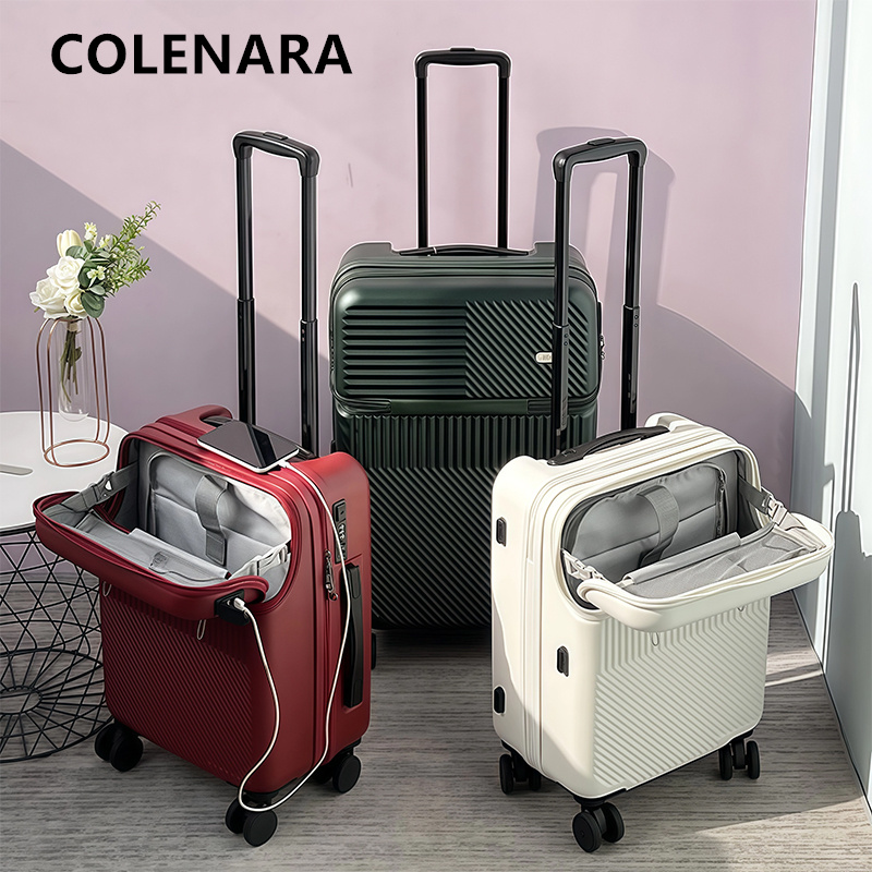 Front Opening Laptop Luggage 24 Inch - Tas Koper COLENARA dengan Bukaan Depan