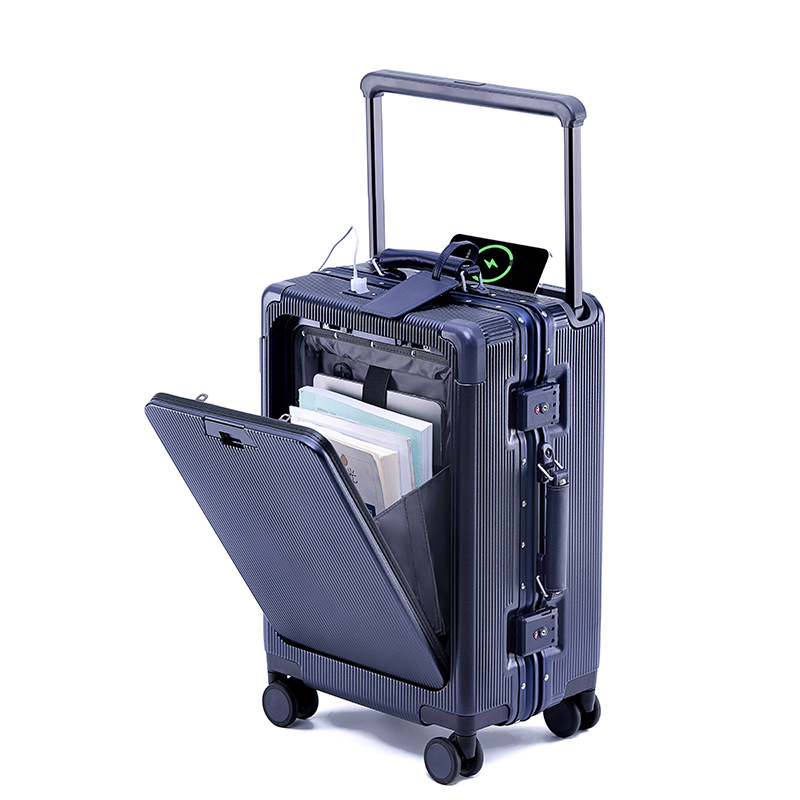Aluminum Frame Carry On Luggage - Koper Perjalanan Rangka Aluminium Koper Trolley