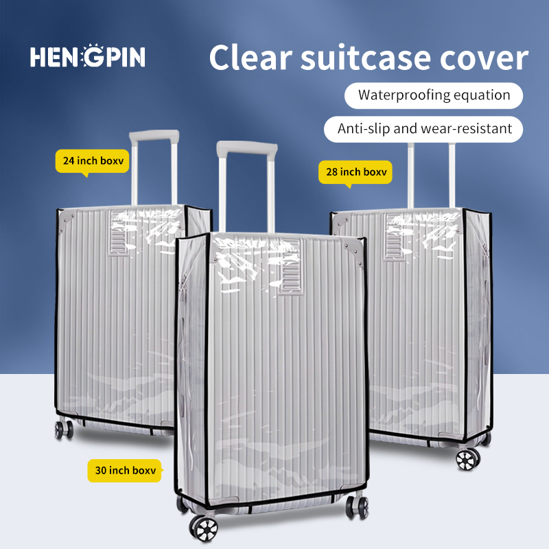 Waterproof Suitcase Cover Protector - Sarung pelindung koper transparan penuh, aksesoris