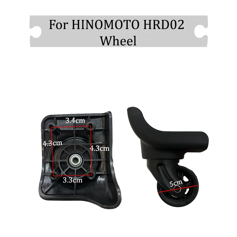Silent Replacement Luggage Wheels - Cocok untuk HINOMOTO HRD02 Roda Universal