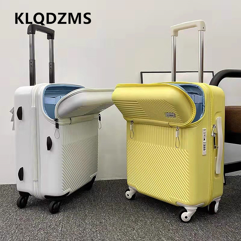Front Opening Laptop Luggage 24 Inch - KLQDZMS 20Inch24Inch Koper Berkualitas Tinggi dengan