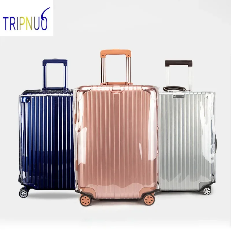 Luggage Protective Cover Transparent - Transparan PVC Penutup Bagasi Tahan Air