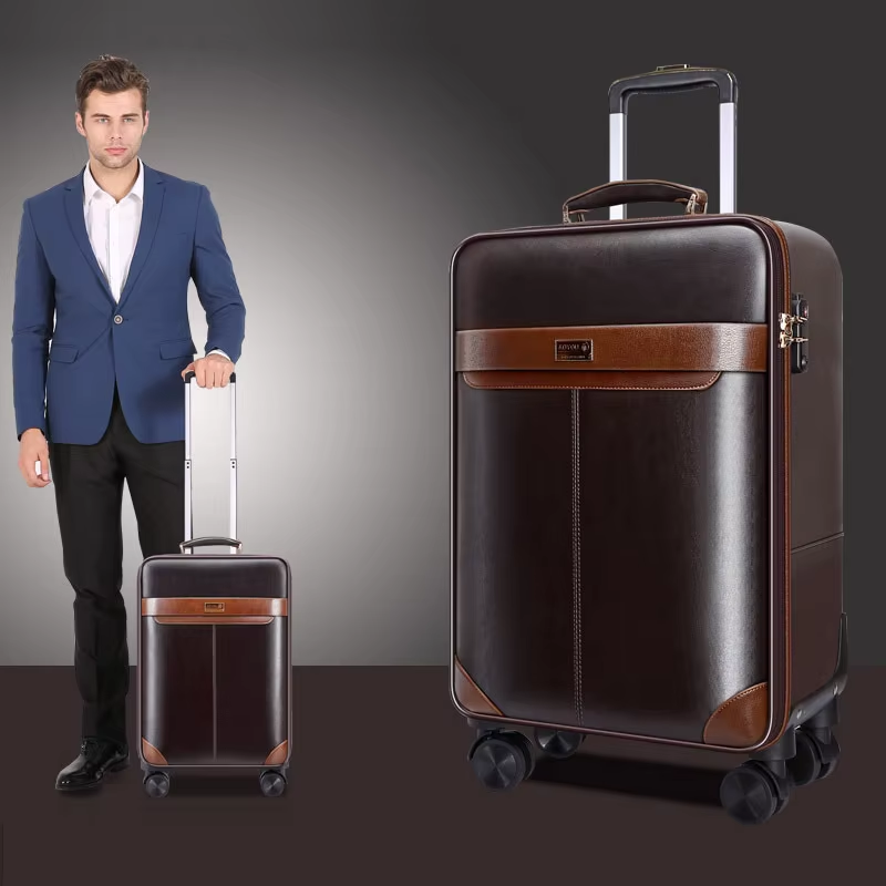 Spinner Wheel Rolling Suitcase 20 Inch - Set Bagasi Bergulir Kulit PREMIUM Spinner