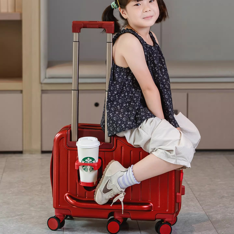 Spinner Wheel Rolling Suitcase 20 Inch - Koper Anak Desain Terbaru, Bisa Duduk