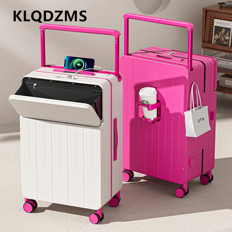 Front Opening Laptop Luggage 24 Inch - KLQDZMS Koper Multifungsi Kotak Naik Pesawat