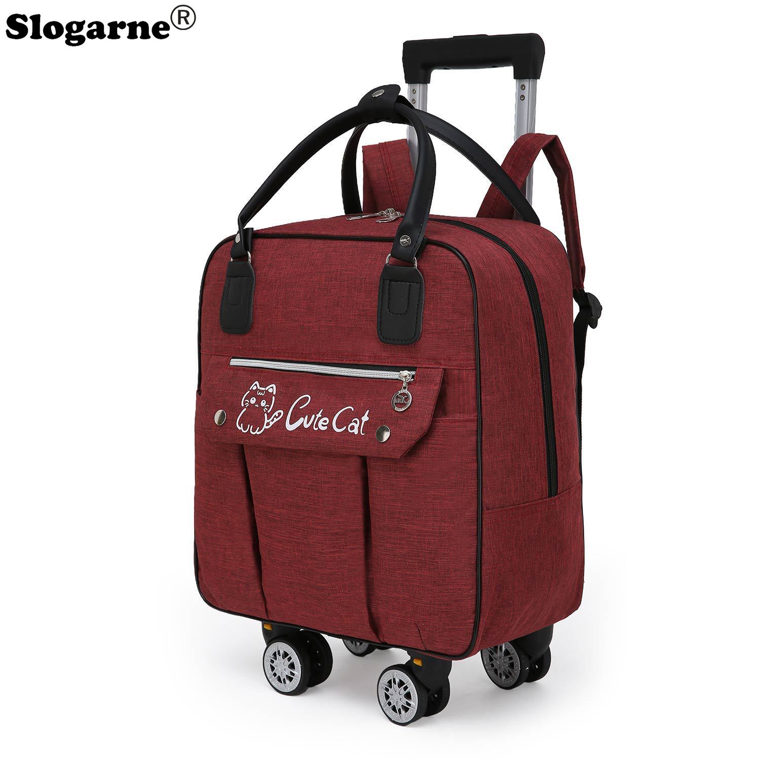 Foldable Rolling Luggage Bag - Tas Travel Kapasitas Besar Troli Bagasi
