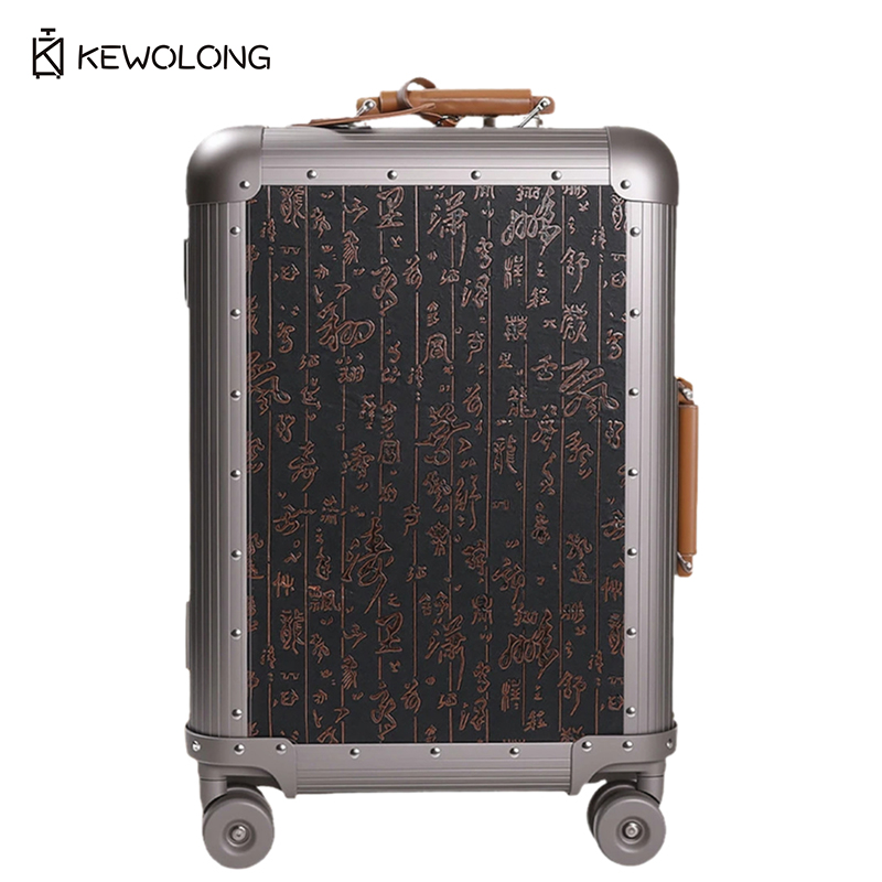 Spinner Wheel Rolling Suitcase 20 Inch - Koper Spinner Paduan Aluminium Magnesium Penuh