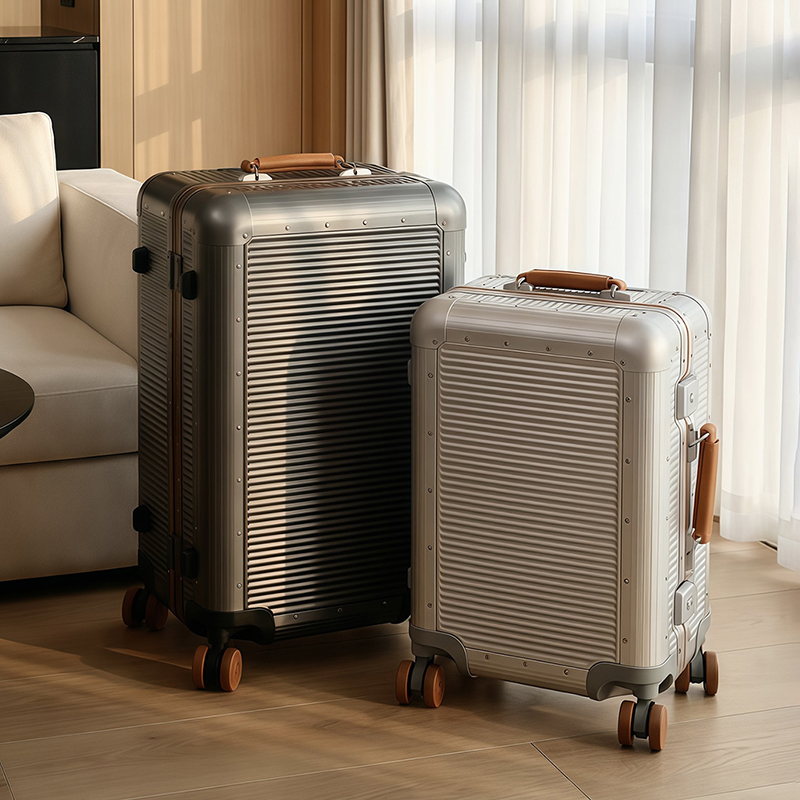 Aluminum Frame Carry On Luggage - Koper troli berbingkai aluminium besar untuk