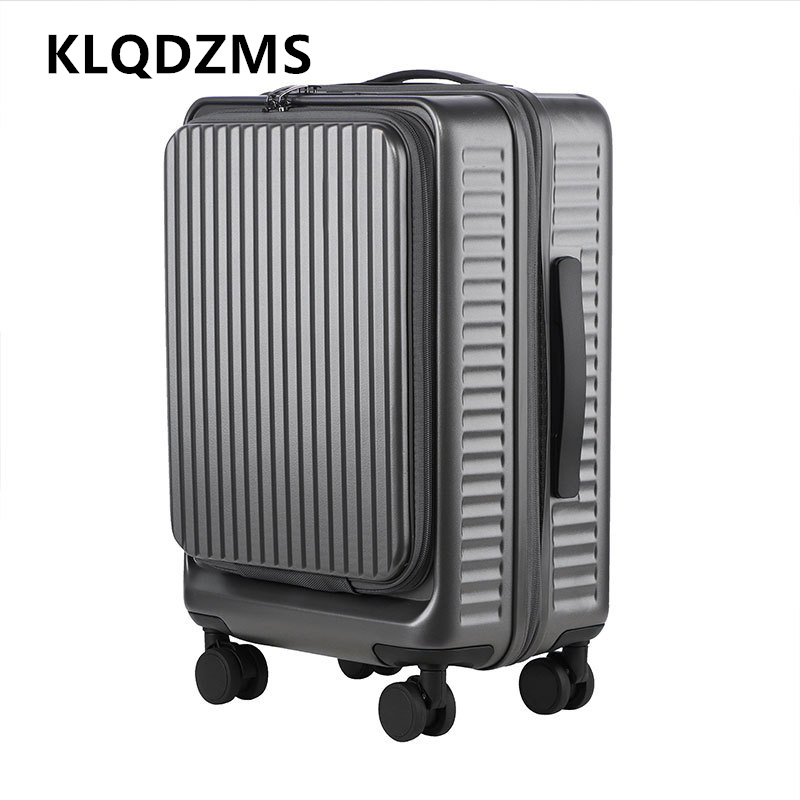 Front Opening Laptop Luggage 24 Inch - KLQDZMS Koper Troli Kapasitas Besar 20