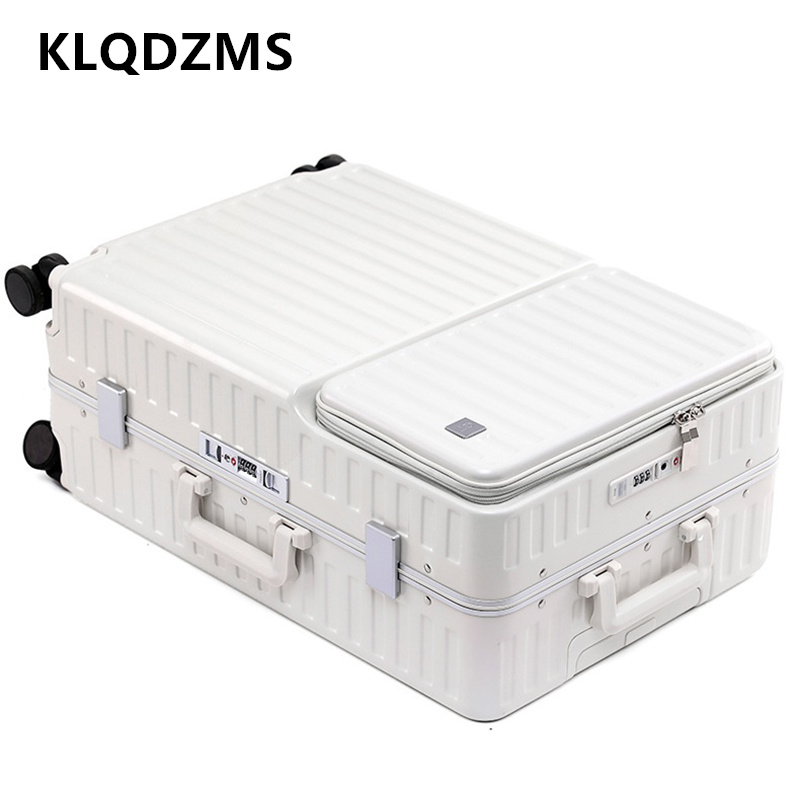 Front Opening Laptop Luggage 24 Inch - KLQDZMS Koper Perjalanan Genggam Kotak Boarding