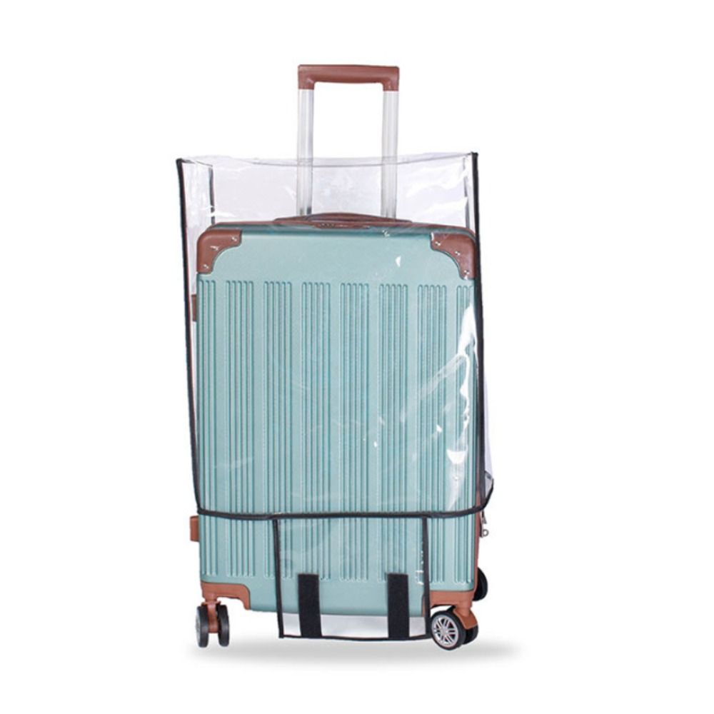 Waterproof Suitcase Cover Protector - Penutup Koper Transparan PVC Tahan Air