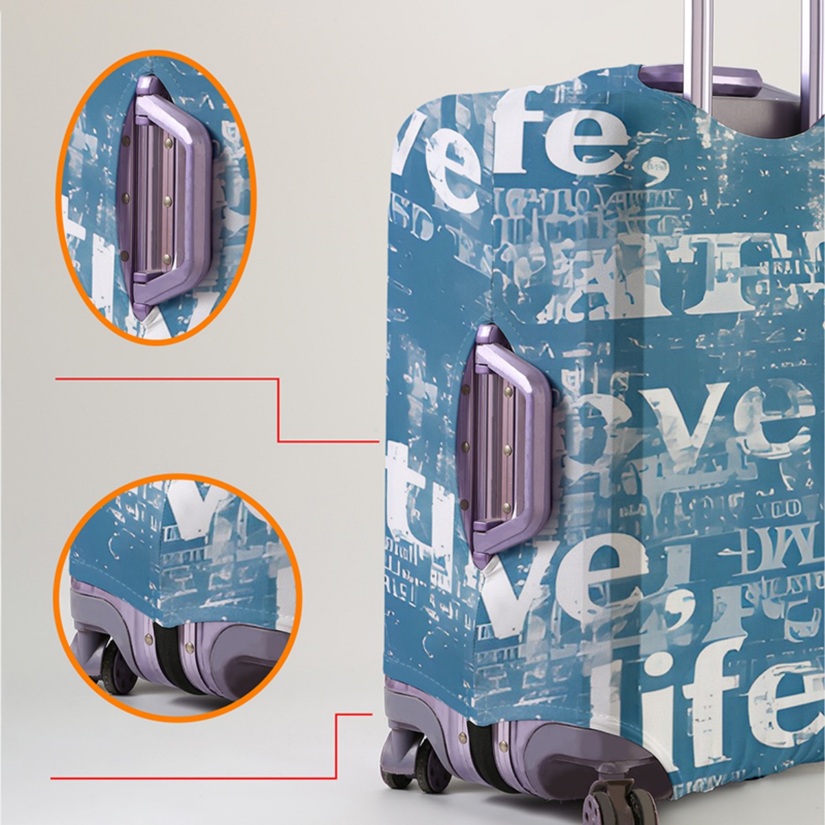 Pelindung Penutup Bagasi Elast - Waterproof Suitcase Cover Protector ulasan dan harga