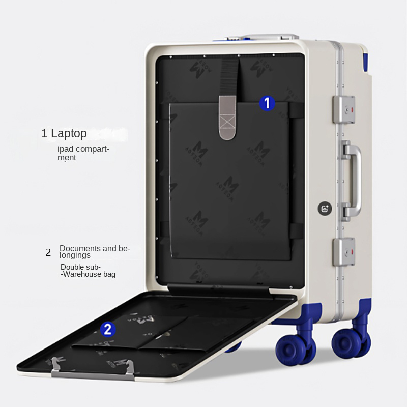 Koper dengan Pegangan Lebar da - Aluminum Frame Carry On Luggage ulasan dan harga