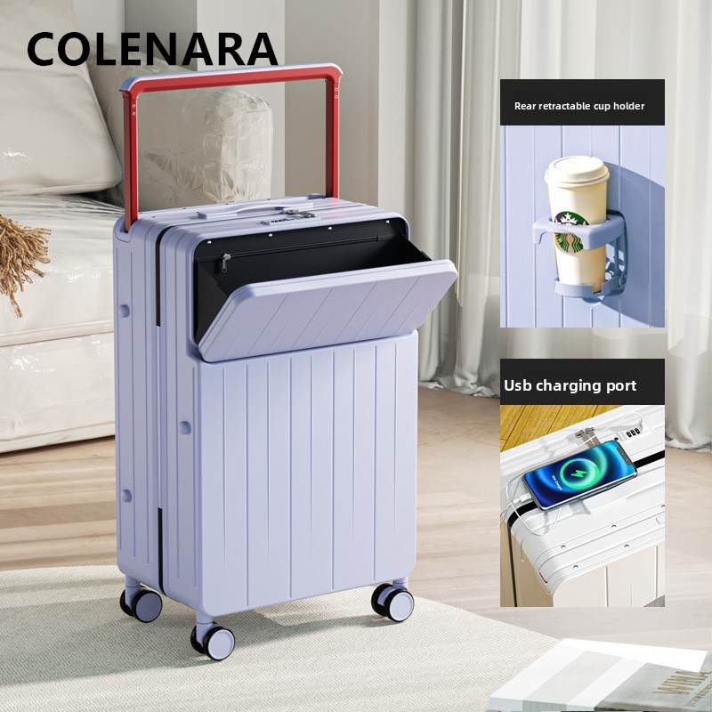 COLENARA Koper Multifungsi den - Front Opening Laptop Luggage 24 Inch ulasan dan harga