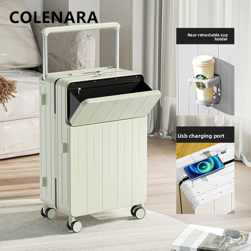 COLENARA Koper Multifungsi den - Front Opening Laptop Luggage 24 Inch ulasan dan harga