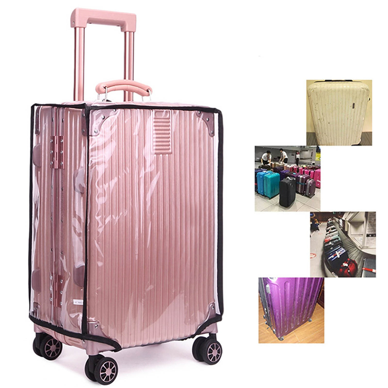 Pelindung koper beroda PVC, pe - Luggage Protective Cover Transparent ulasan dan harga