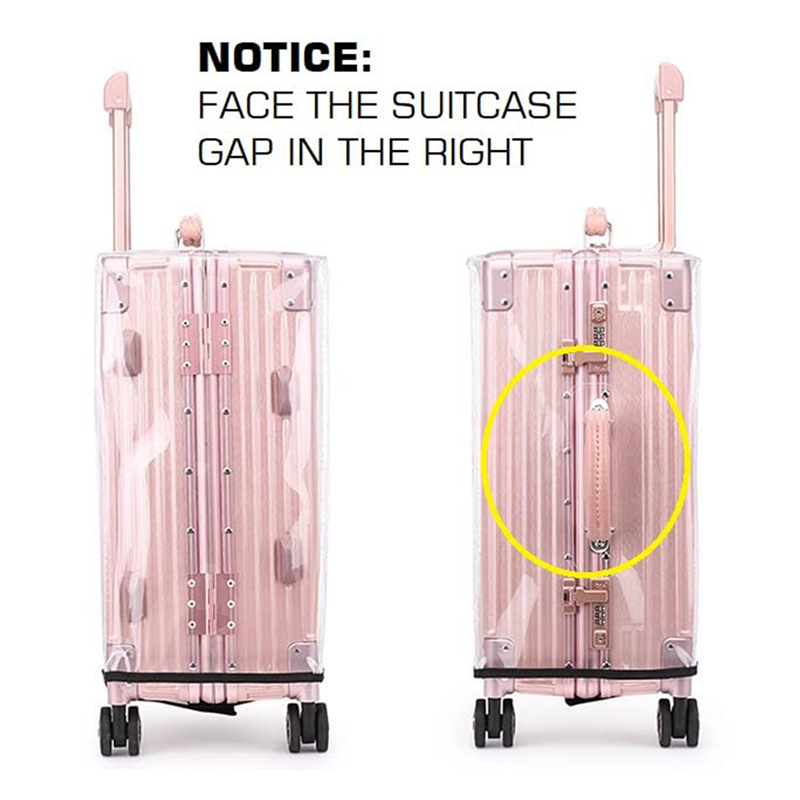 Pelindung koper beroda PVC, pe - Luggage Protective Cover Transparent ulasan dan harga