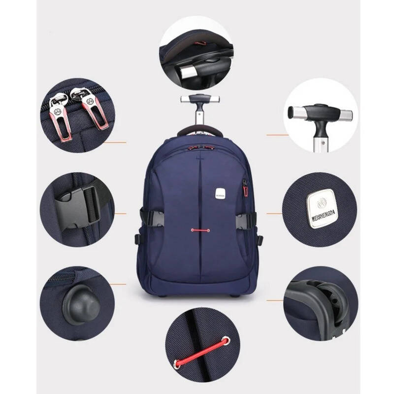 Ransel Beroda untuk Perjalanan - Foldable Rolling Luggage Bag ulasan dan harga