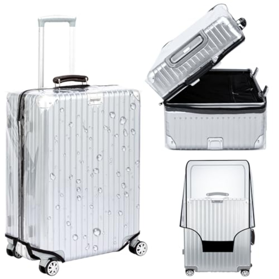 Veki Clear Suitcase Cover PVC  - Luggage Protective Cover Transparent ulasan dan harga