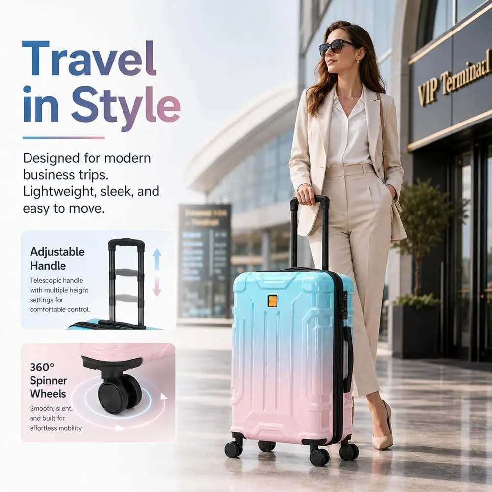 Set Koper Hardshell 5 Buah, 20 - Expandable Hard Shell Luggage Set ulasan dan harga