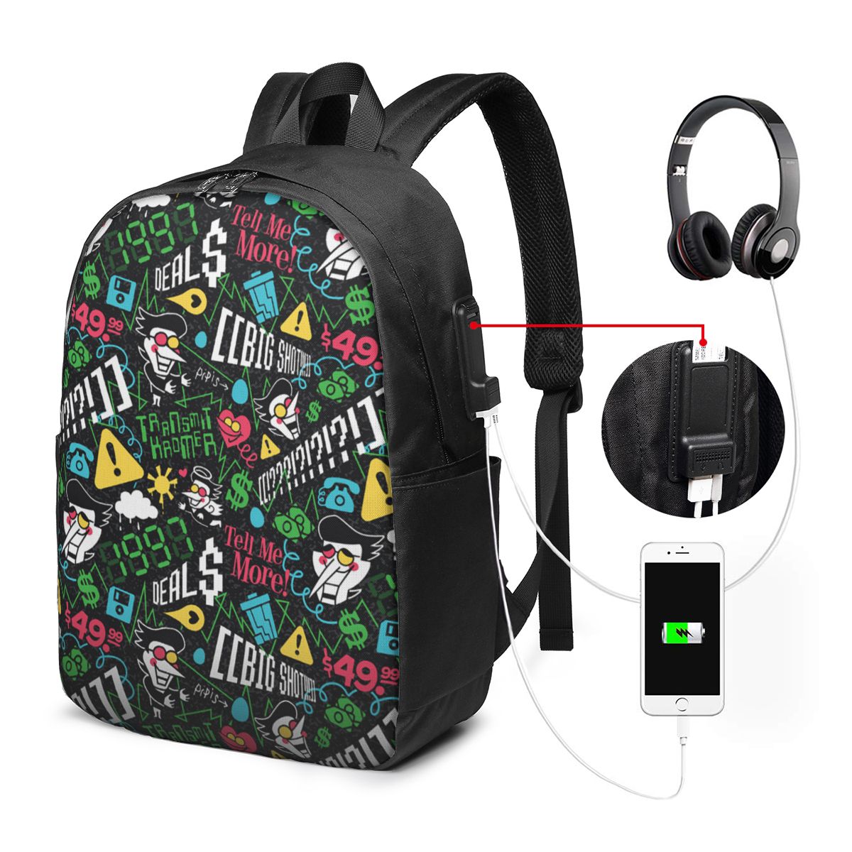 Deltarune SPAMTON G Ransel Tas - Backpacks ulasan dan harga