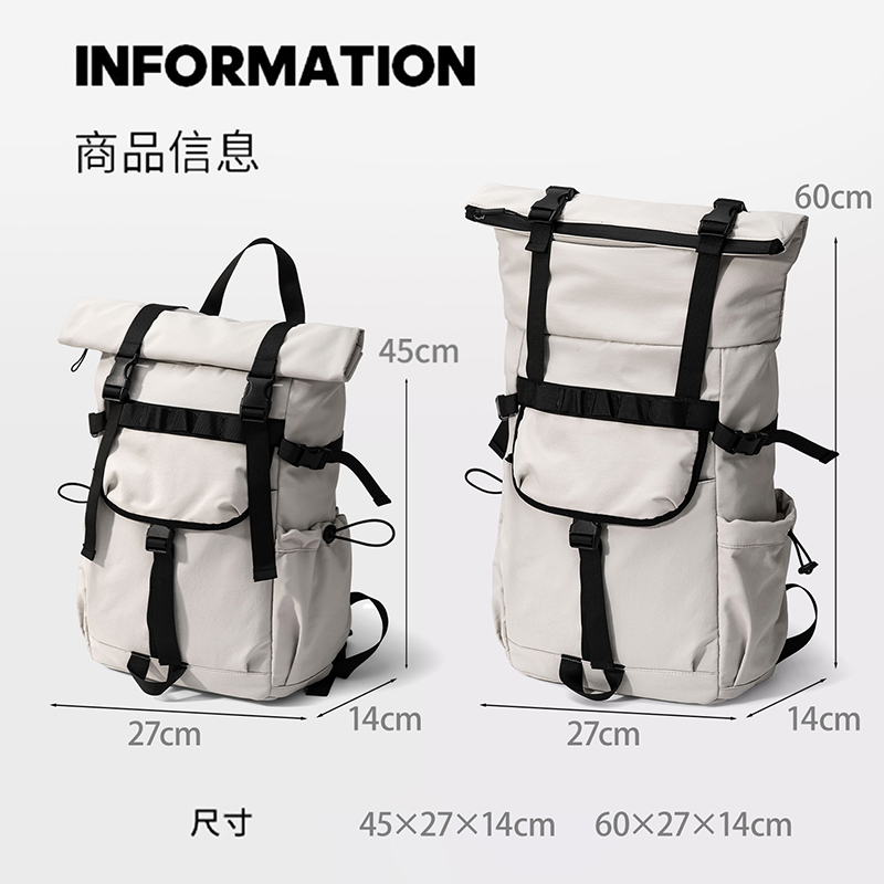 Ransel Pria Baru Model Roll Mo - Foldable Rolling Luggage Bag ulasan dan harga