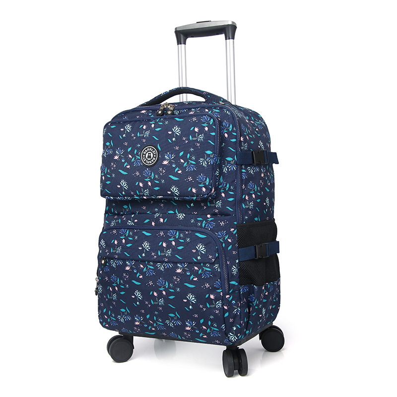 Koper bepergian wanita, tas ra - Foldable Rolling Luggage Bag ulasan dan harga