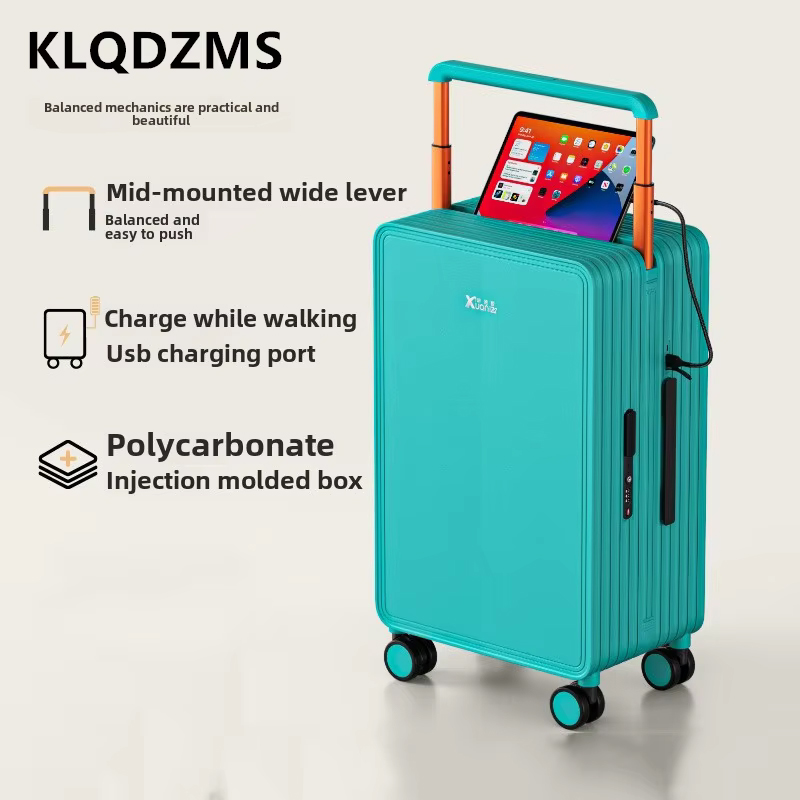 KLQDZMS Koper ABS+PC Kotak Nai - Spinner Wheel Rolling Suitcase 20 Inch ulasan dan harga