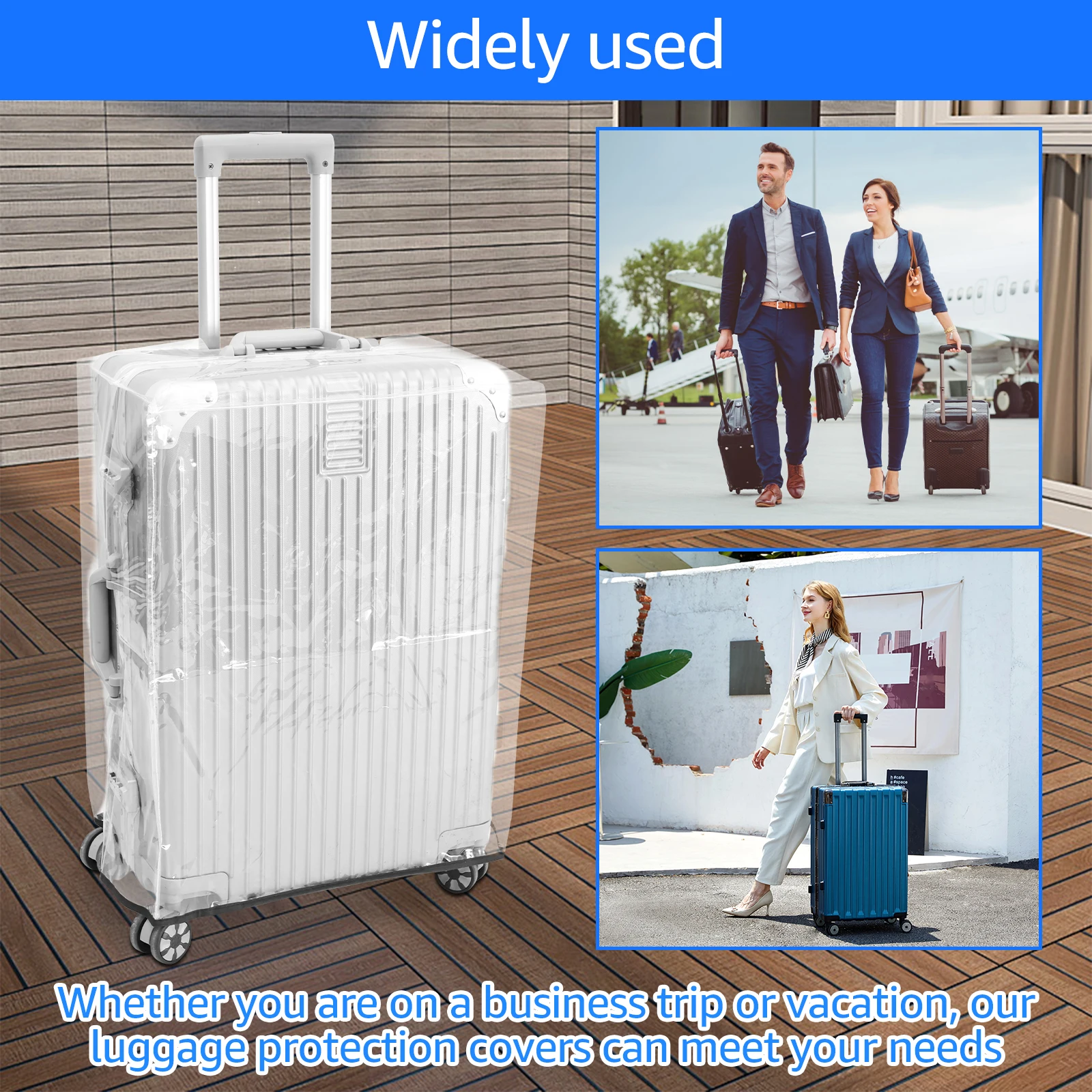 3 Buah Penutup Pelindung Bagas - Luggage Protective Cover Transparent ulasan dan harga