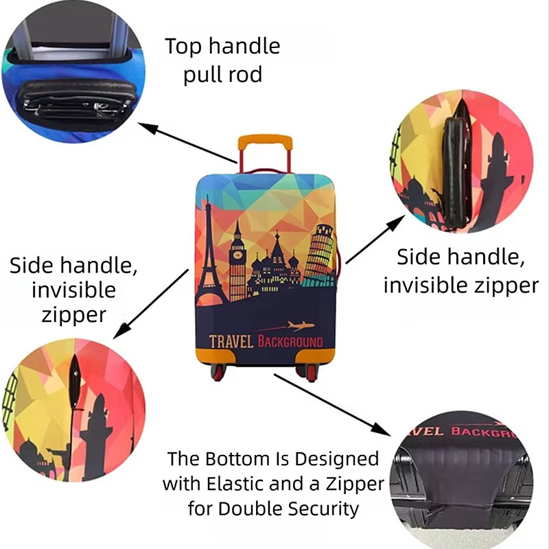Penutup Koper Perjalanan Baru, - Waterproof Suitcase Cover Protector ulasan dan harga