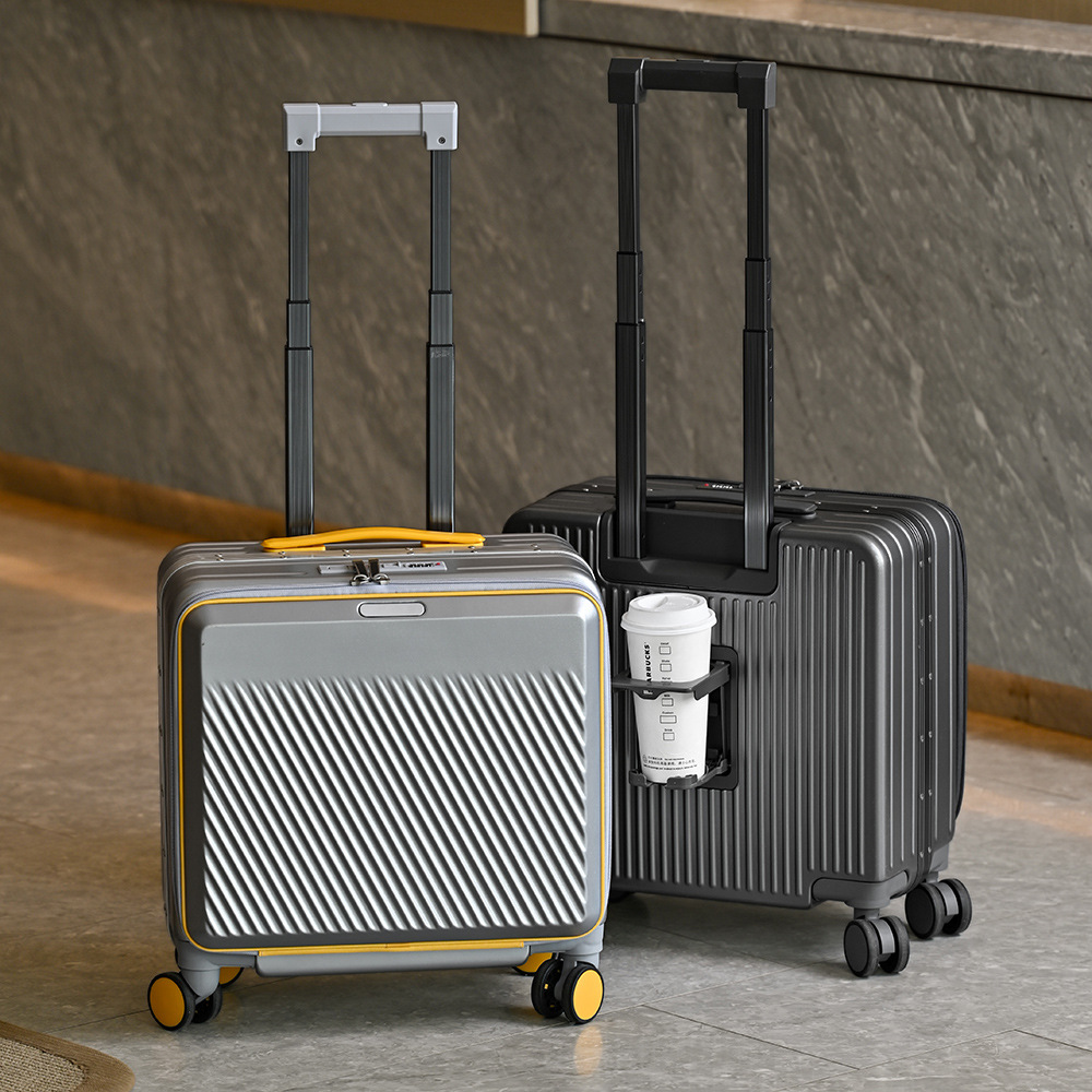 Koper Kabin 18 Inch dengan Buk - Aluminum Frame Carry On Luggage ulasan dan harga