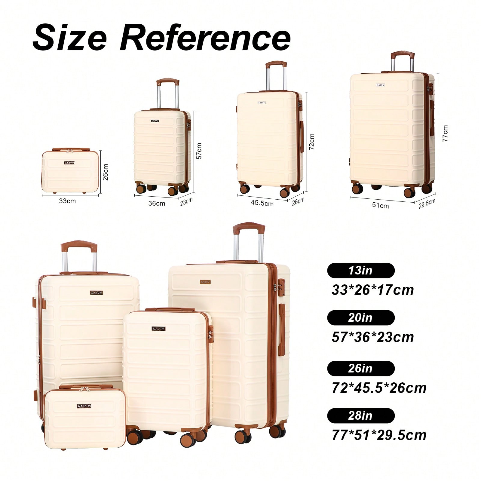 Set Koper ABS 4-In-1 yang Dapa - Expandable Hard Shell Luggage Set ulasan dan harga