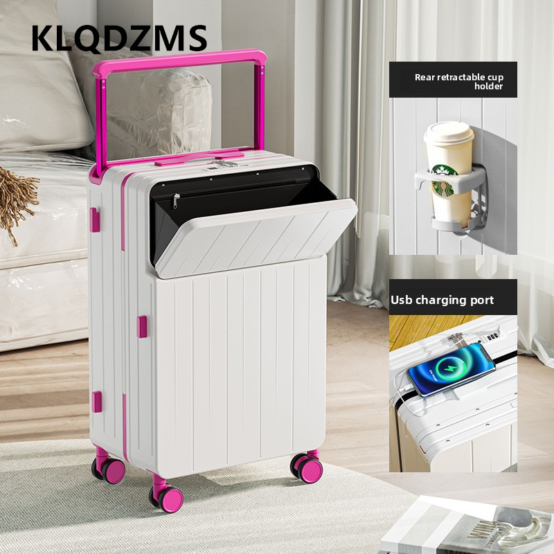 KLQDZMS Koper Multifungsi Kota - Front Opening Laptop Luggage 24 Inch ulasan dan harga