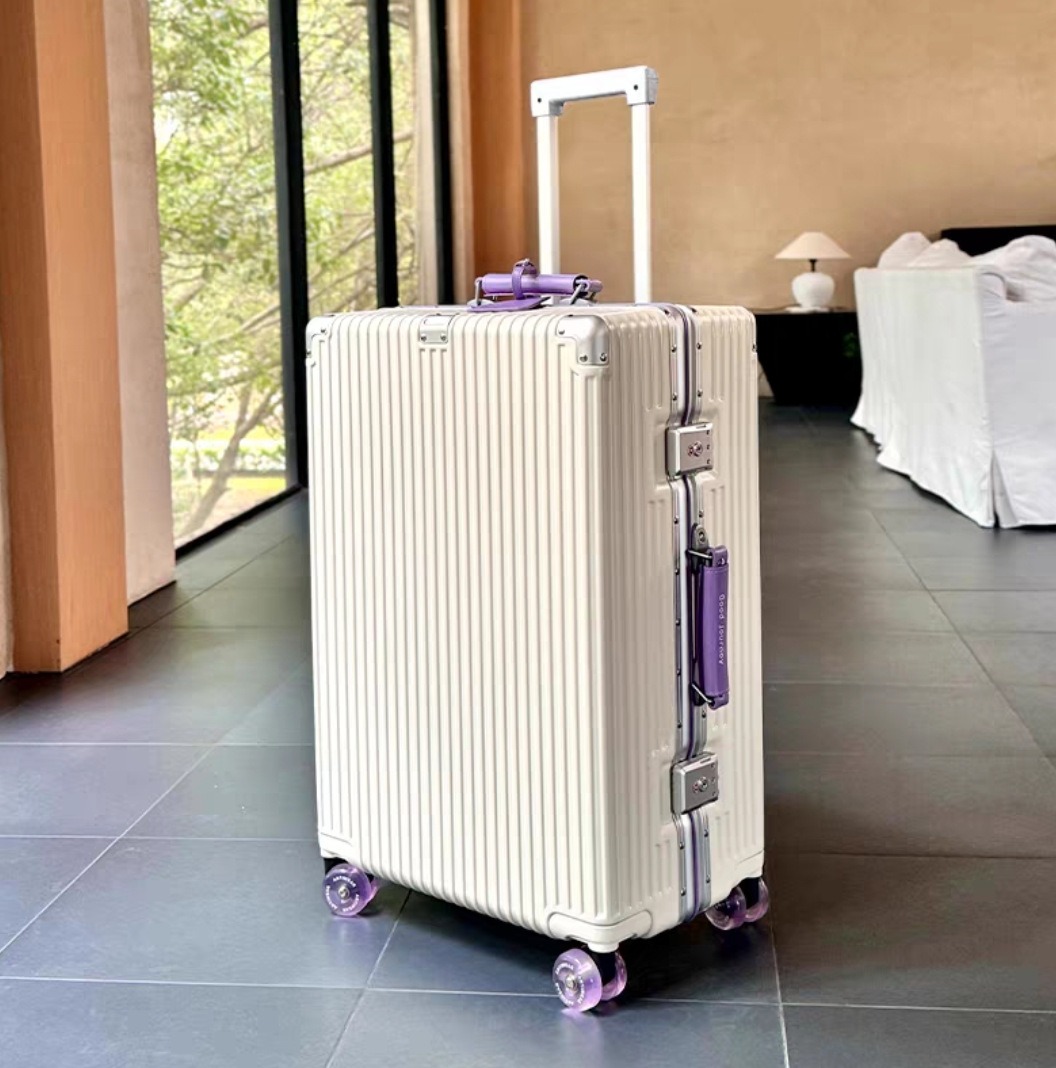 Koper Bingkai Aluminium dengan - Aluminum Frame Carry On Luggage ulasan dan harga