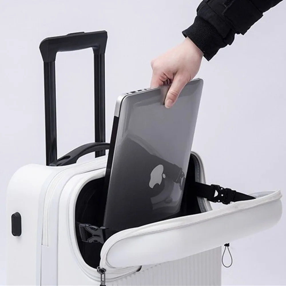 Tas Koper Trolley Bukaan Depan - Front Opening Laptop Luggage 24 Inch ulasan dan harga