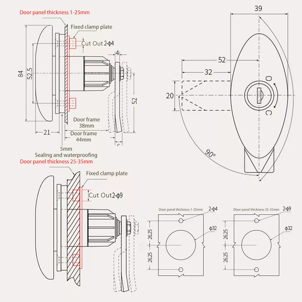 Kunci T-Handle Karavan dengan  - Luggage ulasan dan harga