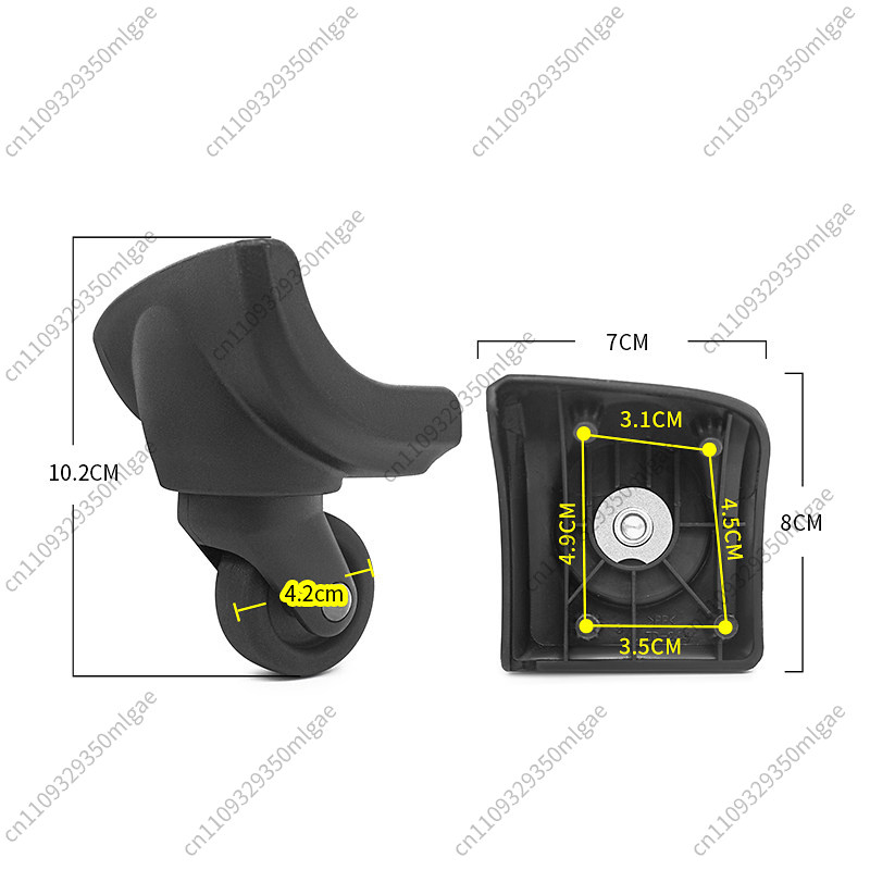 Roda Pengganti Koper ZD244 BW0 - Silent Replacement Luggage Wheels ulasan dan harga