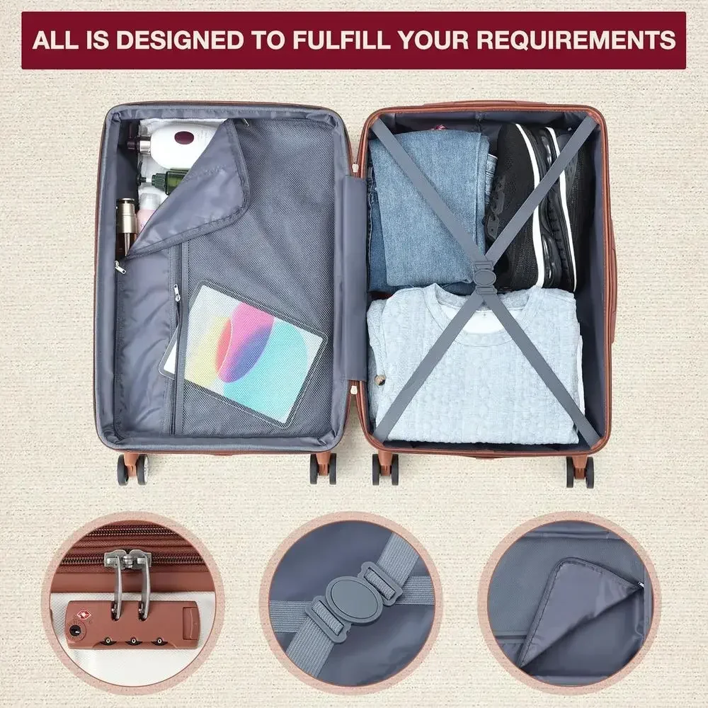 Set Koper Hardshell 3-Piece ya - Expandable Hard Shell Luggage Set ulasan dan harga