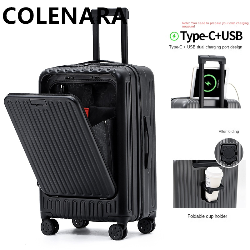 Tas Koper Kabin Multifungsi CO - Front Opening Laptop Luggage 24 Inch ulasan dan harga