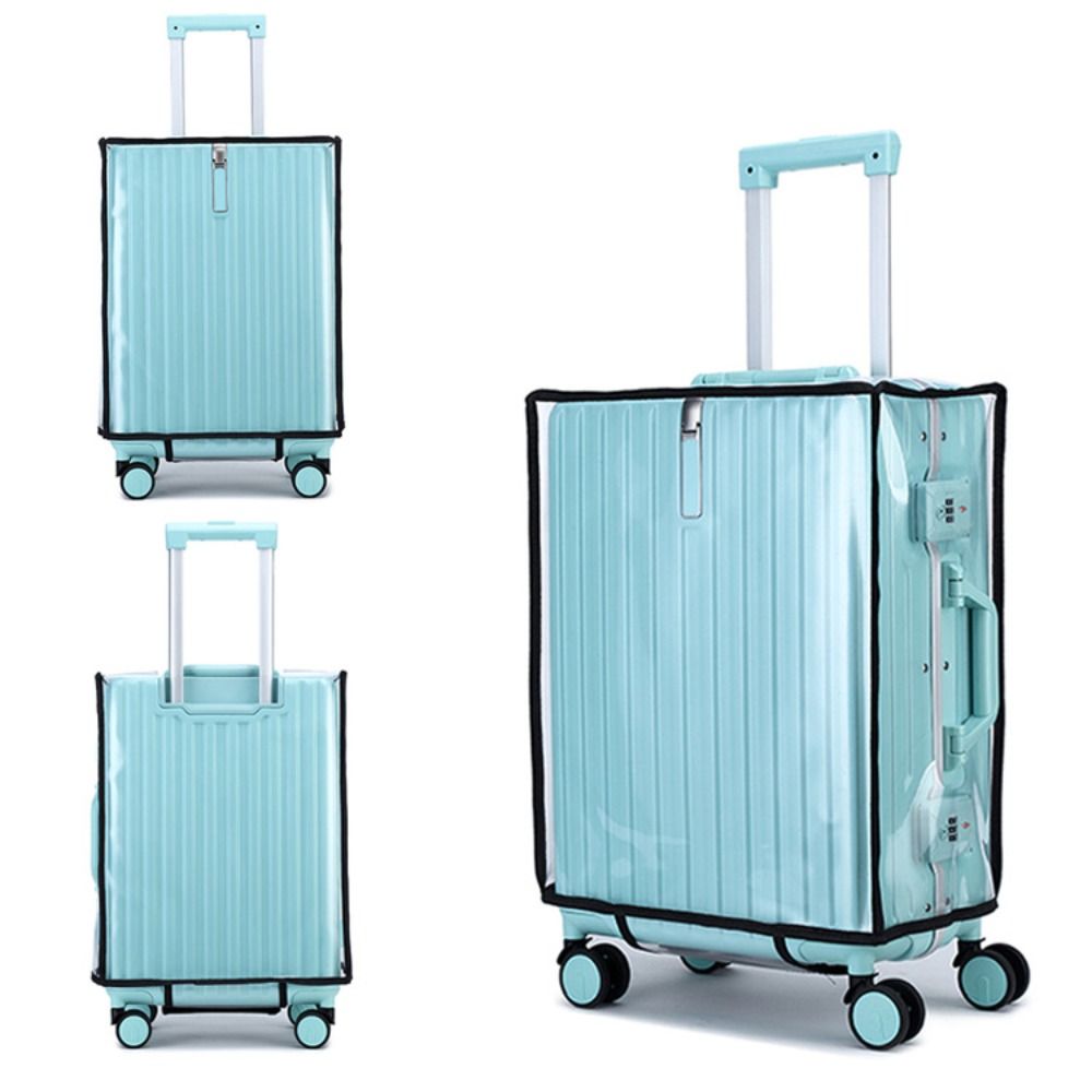 Casing Pelindung Bagasi Perjal - Luggage Protective Cover Transparent ulasan dan harga