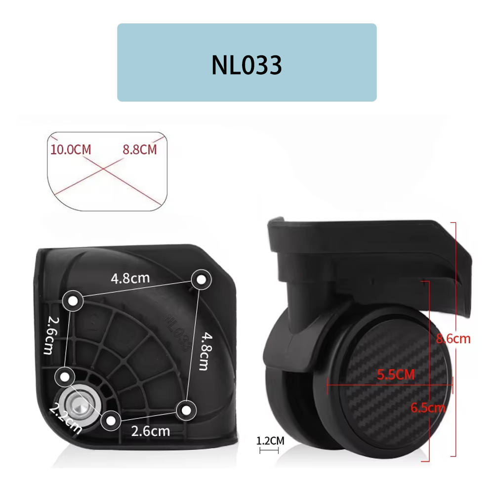 Pengganti Kit Roda Putar Baixi - Silent Replacement Luggage Wheels ulasan dan harga