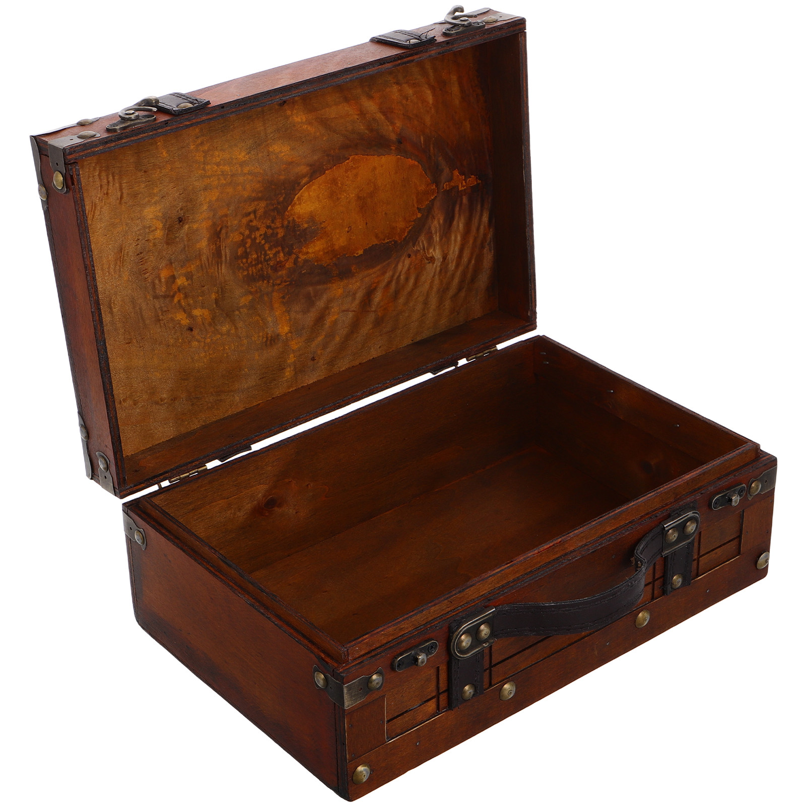 Kotak Penyimpanan Kayu Retro V - Retro Vintage Trunk Suitcase ulasan dan harga