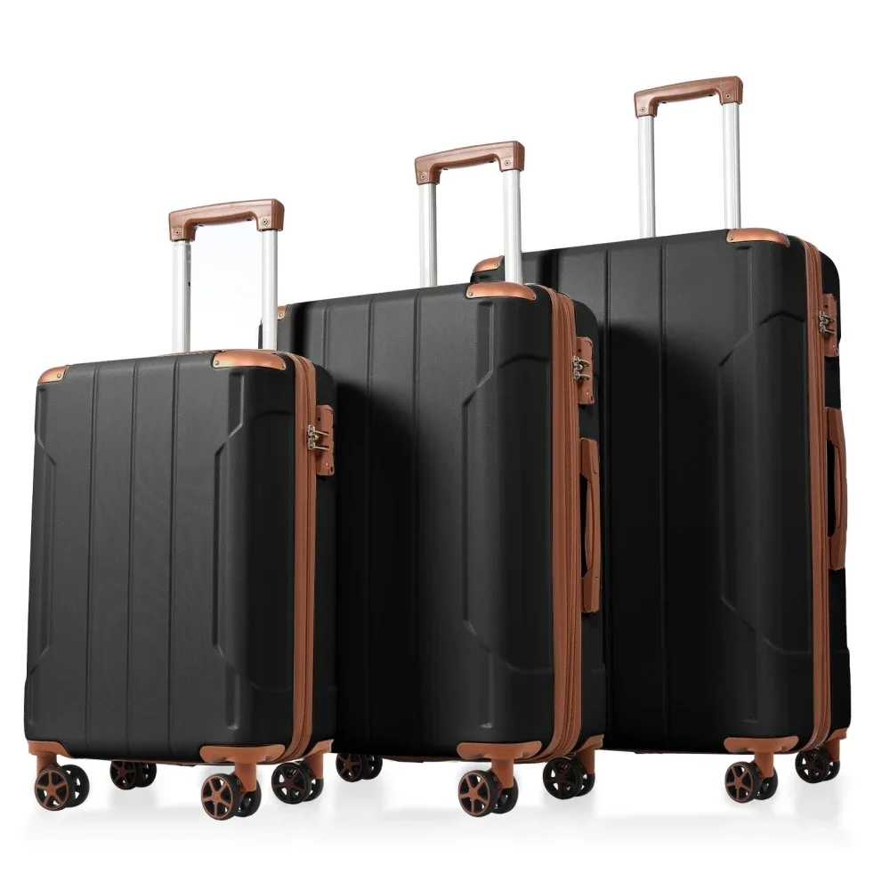 Set Koper 3 Buah, Koper ABS Ca - Expandable Hard Shell Luggage Set ulasan dan harga