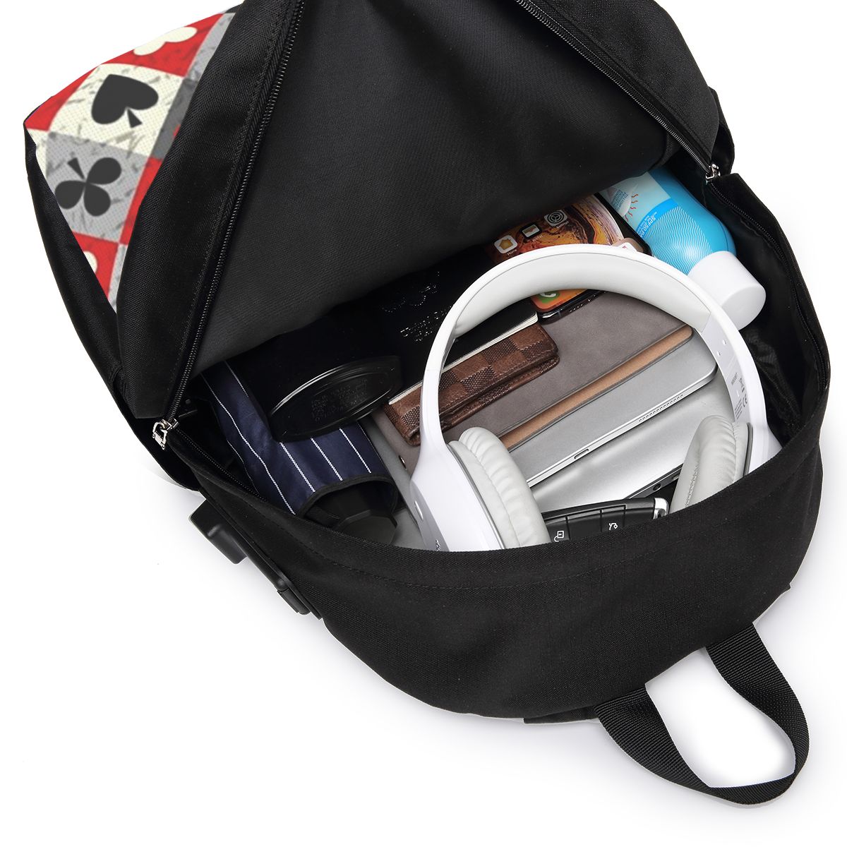 Tas Ransel Motif Kartu Poker,  - Travel Bags ulasan dan harga