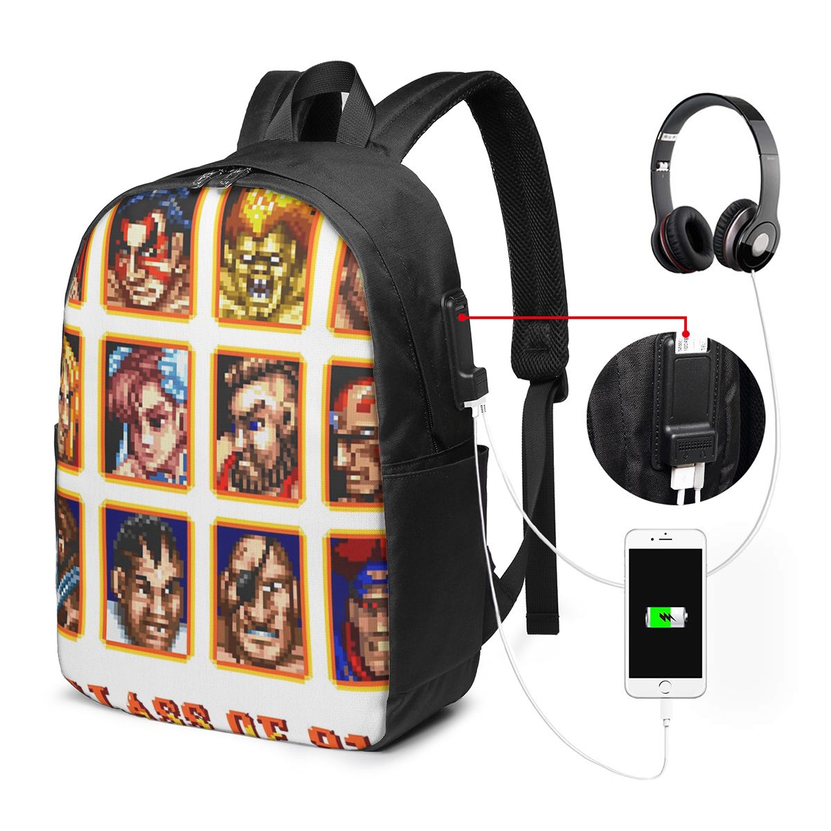 Tas Ransel Super Street Fighte - Travel Bags ulasan dan harga