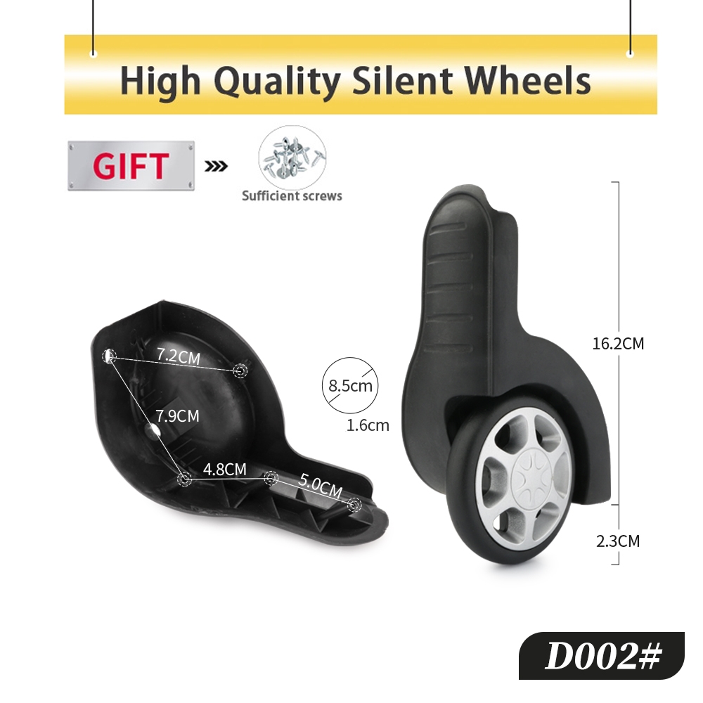 Bagasi Tetap Kualitas Tinggi A - Silent Replacement Luggage Wheels ulasan dan harga