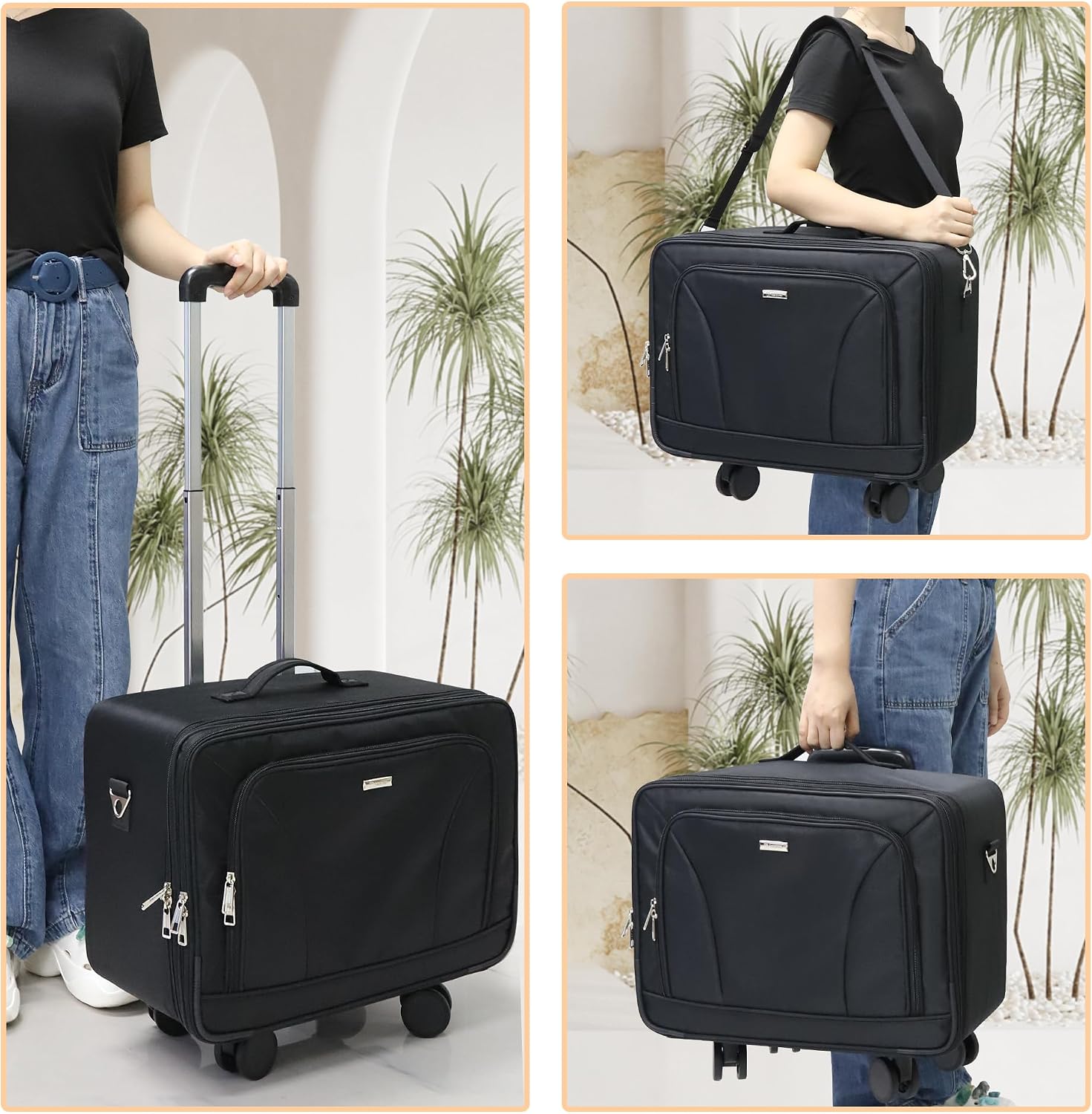 Koper Rias Perjalanan Beroda U - Travel Bags ulasan dan harga
